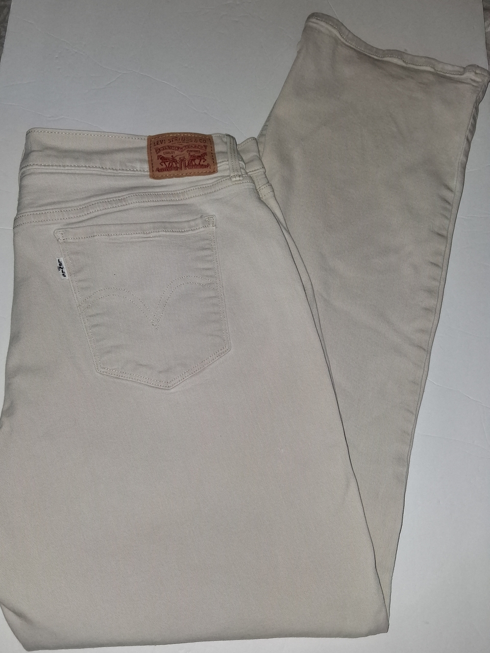 Vtg Levi's 505 Beige Jeans Men's W32 L32 Regular Fit Straight Leg Khaki Pants